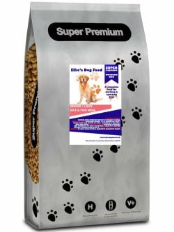 Super Premium Hypoallergenic Senior Dog Light Rich in 20% Fish with Rice Complete Dry Food Kibble
